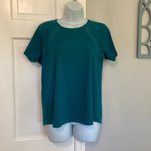 Athleta Tops - Athleta Teal Short Sleeve Top